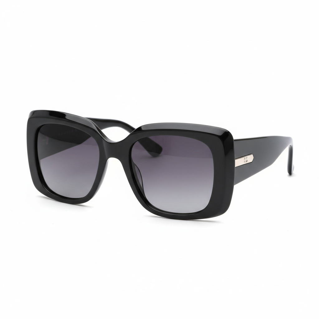Lunettes de soleil femme oversize noires