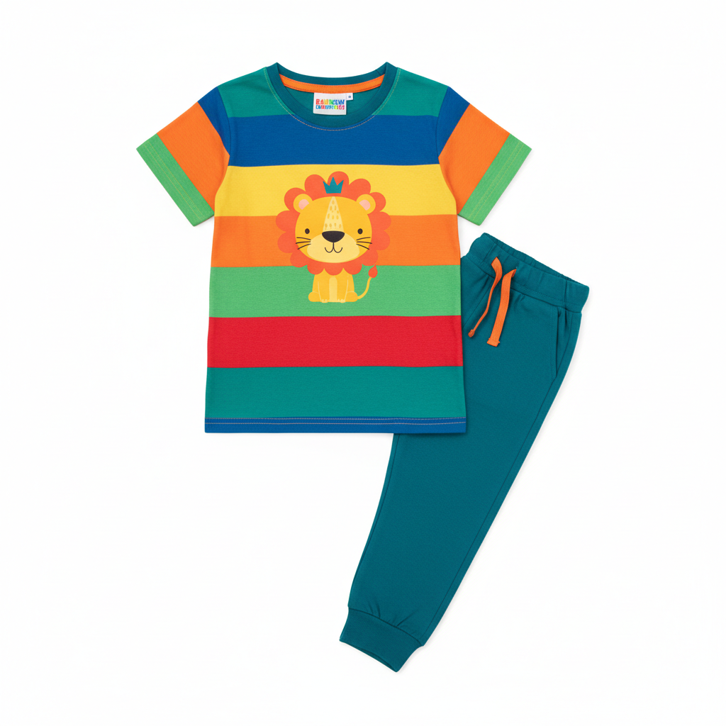 Ensemble casual enfant coloré